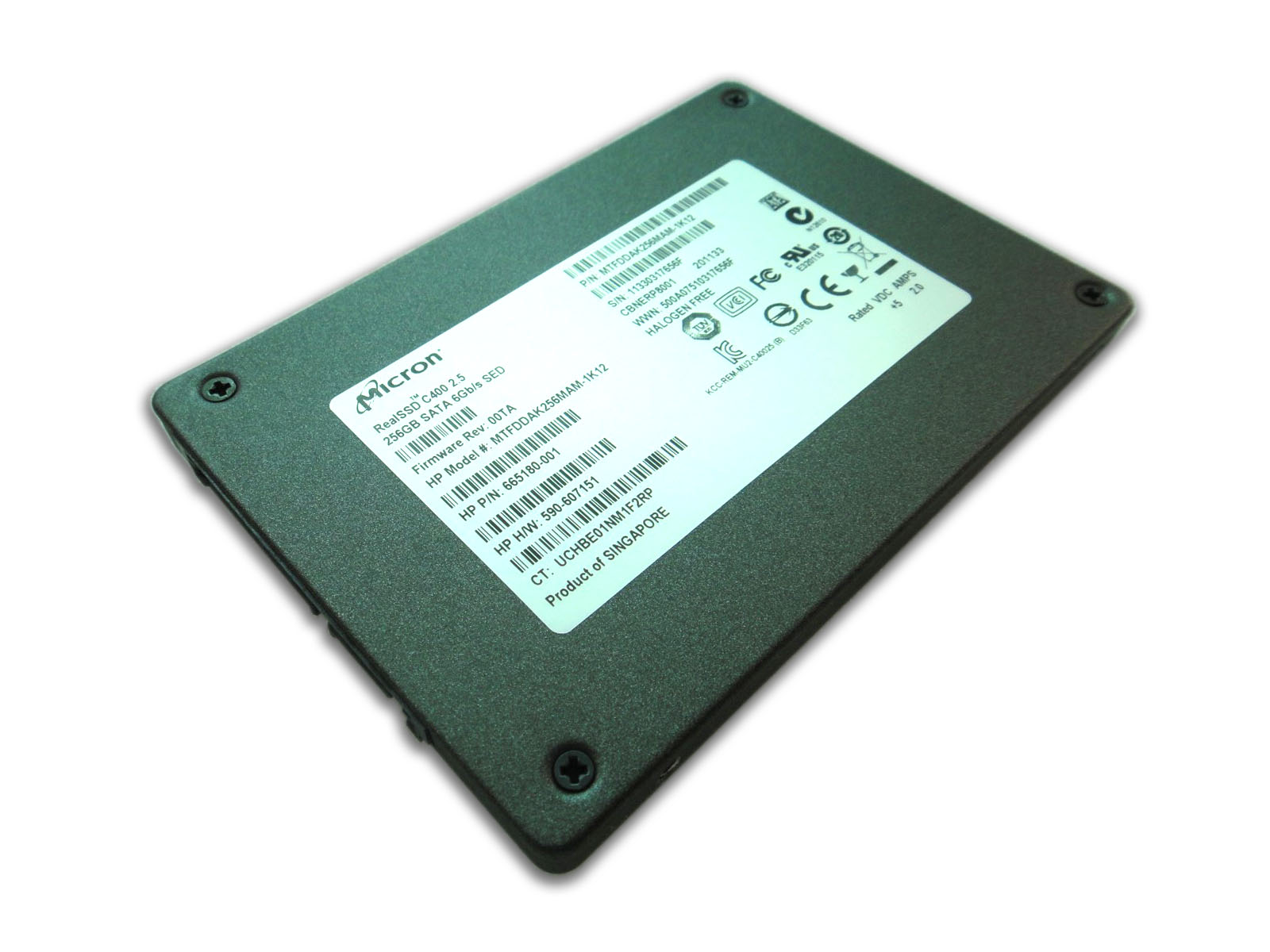 Micron Crucial C400 SSD HDD 256GB